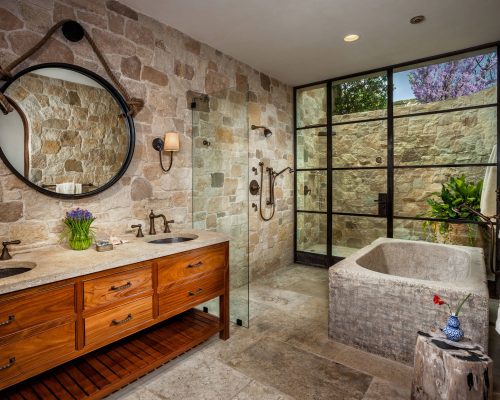 Natural Stones Usage In Bathroom